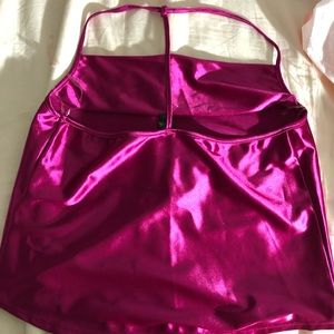 Purple fusia halter top